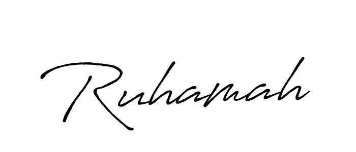 How to make Ruhamah name signature. Use Antro_Vectra_Bolder style for creating short signs online. This is the latest handwritten sign. Ruhamah signature style 7 images and pictures png