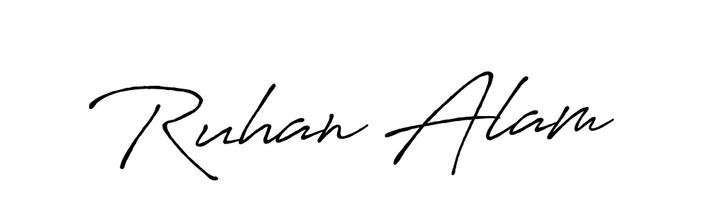 You can use this online signature creator to create a handwritten signature for the name Ruhan Alam. This is the best online autograph maker. Ruhan Alam signature style 7 images and pictures png