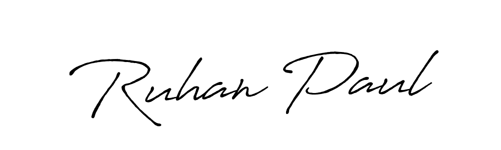 Create a beautiful signature design for name Ruhan Paul. With this signature (Antro_Vectra_Bolder) fonts, you can make a handwritten signature for free. Ruhan Paul signature style 7 images and pictures png
