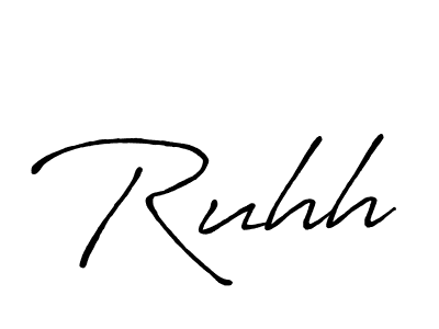 Ruhh stylish signature style. Best Handwritten Sign (Antro_Vectra_Bolder) for my name. Handwritten Signature Collection Ideas for my name Ruhh. Ruhh signature style 7 images and pictures png