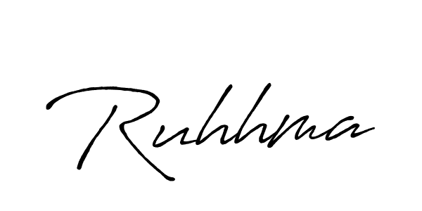 Ruhhma stylish signature style. Best Handwritten Sign (Antro_Vectra_Bolder) for my name. Handwritten Signature Collection Ideas for my name Ruhhma. Ruhhma signature style 7 images and pictures png