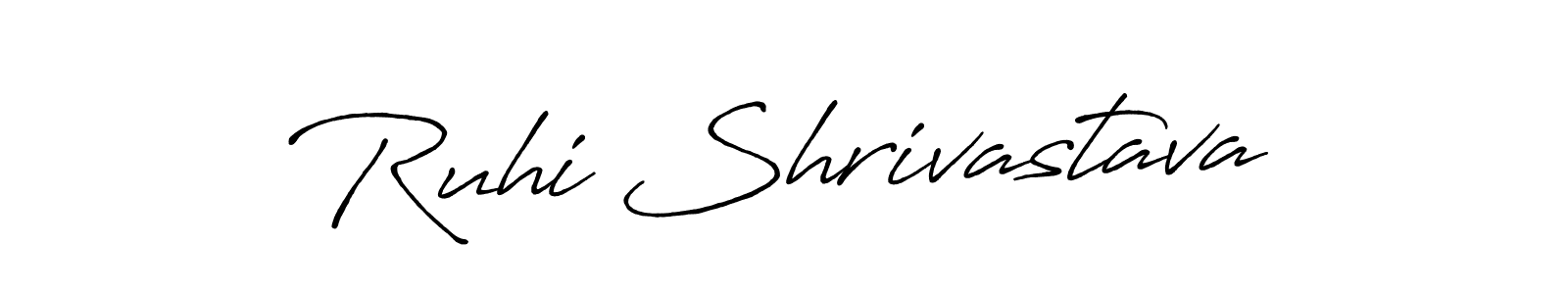 You should practise on your own different ways (Antro_Vectra_Bolder) to write your name (Ruhi Shrivastava) in signature. don't let someone else do it for you. Ruhi Shrivastava signature style 7 images and pictures png
