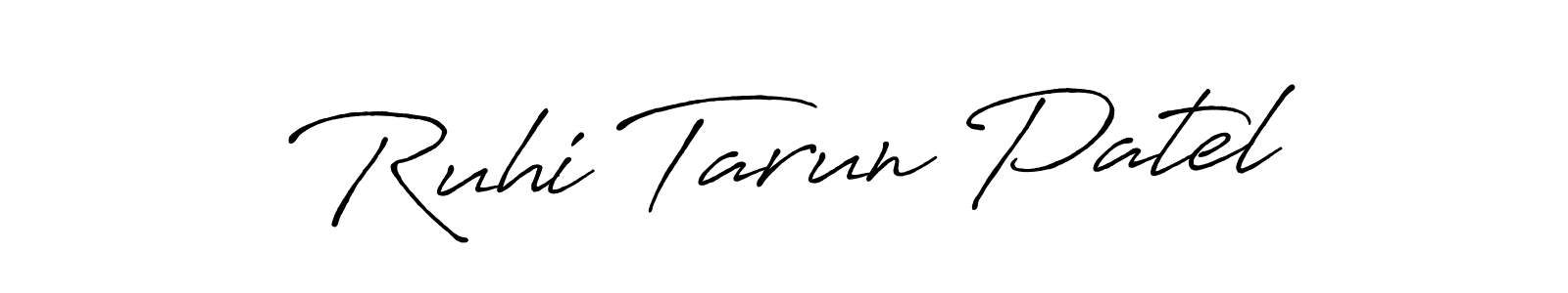 if you are searching for the best signature style for your name Ruhi Tarun Patel. so please give up your signature search. here we have designed multiple signature styles  using Antro_Vectra_Bolder. Ruhi Tarun Patel signature style 7 images and pictures png