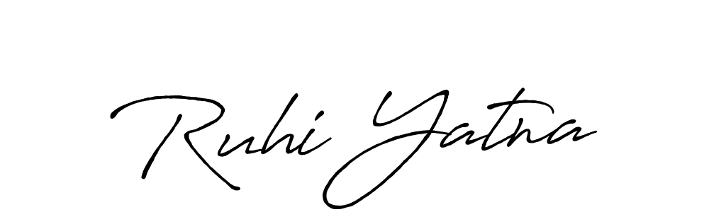 It looks lik you need a new signature style for name Ruhi Yatna. Design unique handwritten (Antro_Vectra_Bolder) signature with our free signature maker in just a few clicks. Ruhi Yatna signature style 7 images and pictures png