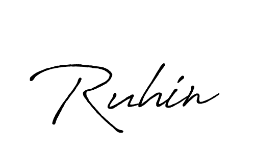 Also You can easily find your signature by using the search form. We will create Ruhin name handwritten signature images for you free of cost using Antro_Vectra_Bolder sign style. Ruhin signature style 7 images and pictures png