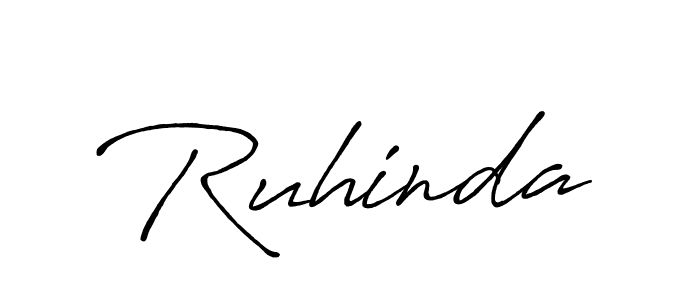You should practise on your own different ways (Antro_Vectra_Bolder) to write your name (Ruhinda) in signature. don't let someone else do it for you. Ruhinda signature style 7 images and pictures png