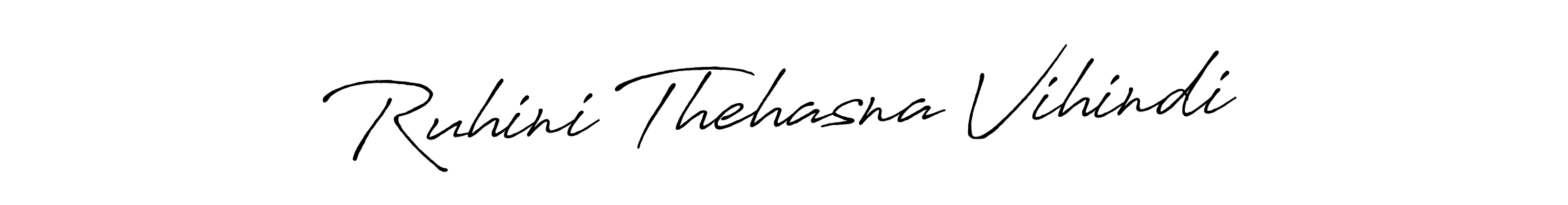 Use a signature maker to create a handwritten signature online. With this signature software, you can design (Antro_Vectra_Bolder) your own signature for name Ruhini Thehasna Vihindi. Ruhini Thehasna Vihindi signature style 7 images and pictures png