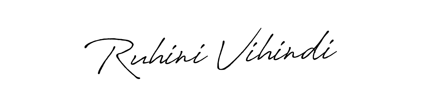 Design your own signature with our free online signature maker. With this signature software, you can create a handwritten (Antro_Vectra_Bolder) signature for name Ruhini Vihindi. Ruhini Vihindi signature style 7 images and pictures png