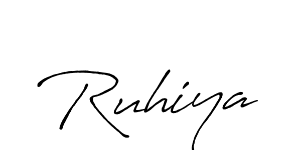 Make a beautiful signature design for name Ruhiya. Use this online signature maker to create a handwritten signature for free. Ruhiya signature style 7 images and pictures png