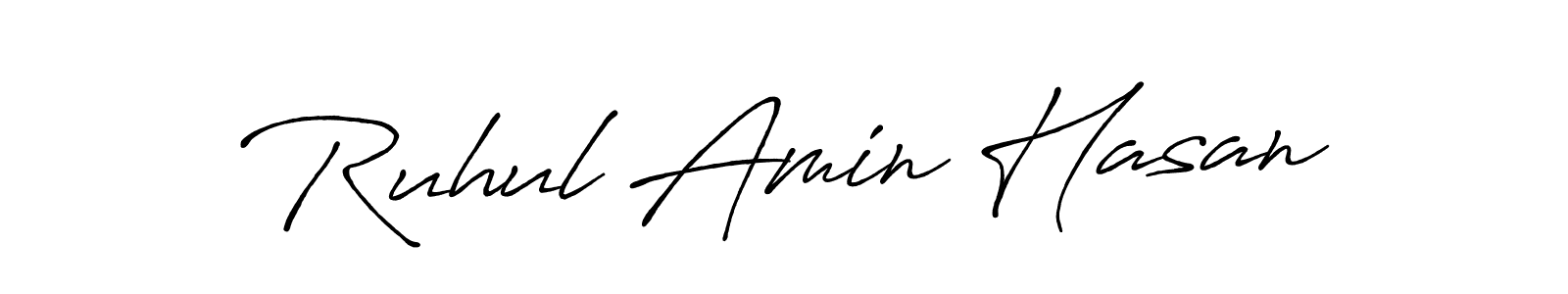 if you are searching for the best signature style for your name Ruhul Amin Hasan. so please give up your signature search. here we have designed multiple signature styles  using Antro_Vectra_Bolder. Ruhul Amin Hasan signature style 7 images and pictures png