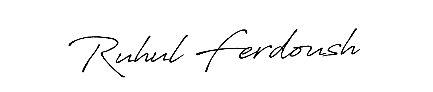 Once you've used our free online signature maker to create your best signature Antro_Vectra_Bolder style, it's time to enjoy all of the benefits that Ruhul Ferdoush name signing documents. Ruhul Ferdoush signature style 7 images and pictures png