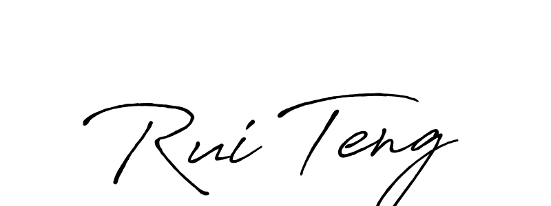 You should practise on your own different ways (Antro_Vectra_Bolder) to write your name (Rui Teng) in signature. don't let someone else do it for you. Rui Teng signature style 7 images and pictures png