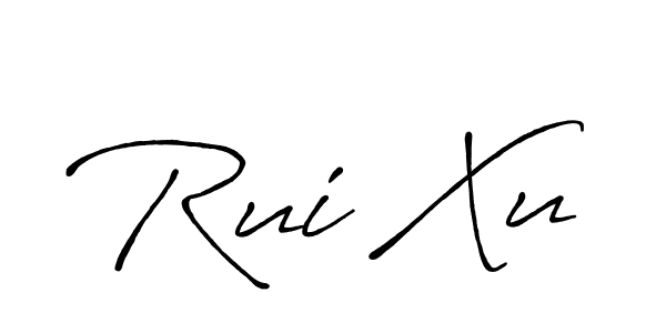 Similarly Antro_Vectra_Bolder is the best handwritten signature design. Signature creator online .You can use it as an online autograph creator for name Rui Xu. Rui Xu signature style 7 images and pictures png