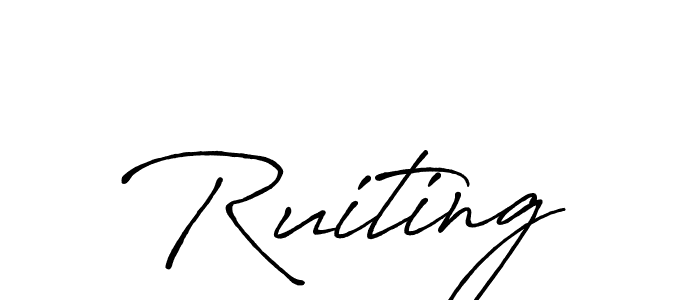 Ruiting stylish signature style. Best Handwritten Sign (Antro_Vectra_Bolder) for my name. Handwritten Signature Collection Ideas for my name Ruiting. Ruiting signature style 7 images and pictures png