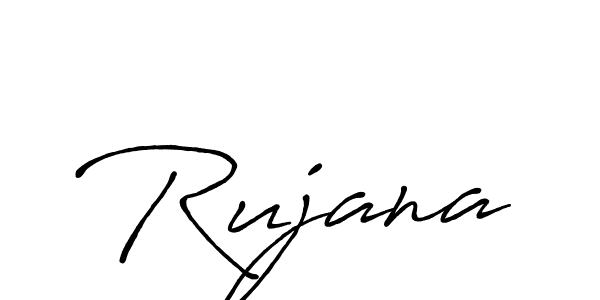 Use a signature maker to create a handwritten signature online. With this signature software, you can design (Antro_Vectra_Bolder) your own signature for name Rujana. Rujana signature style 7 images and pictures png