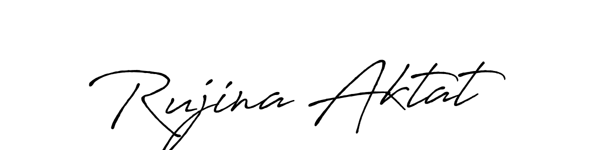 The best way (Antro_Vectra_Bolder) to make a short signature is to pick only two or three words in your name. The name Rujina Aktat include a total of six letters. For converting this name. Rujina Aktat signature style 7 images and pictures png