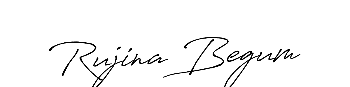 Also we have Rujina Begum name is the best signature style. Create professional handwritten signature collection using Antro_Vectra_Bolder autograph style. Rujina Begum signature style 7 images and pictures png