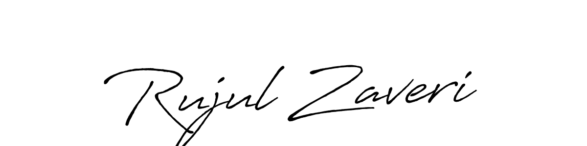 This is the best signature style for the Rujul Zaveri name. Also you like these signature font (Antro_Vectra_Bolder). Mix name signature. Rujul Zaveri signature style 7 images and pictures png