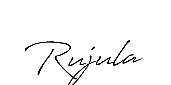 How to make Rujula signature? Antro_Vectra_Bolder is a professional autograph style. Create handwritten signature for Rujula name. Rujula signature style 7 images and pictures png