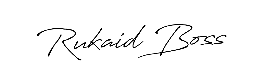 How to make Rukaid Boss signature? Antro_Vectra_Bolder is a professional autograph style. Create handwritten signature for Rukaid Boss name. Rukaid Boss signature style 7 images and pictures png