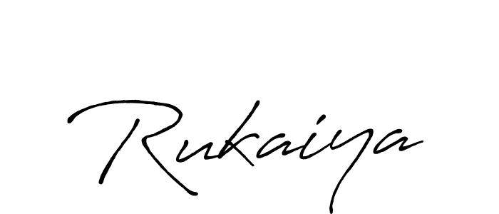 How to make Rukaiya name signature. Use Antro_Vectra_Bolder style for creating short signs online. This is the latest handwritten sign. Rukaiya signature style 7 images and pictures png