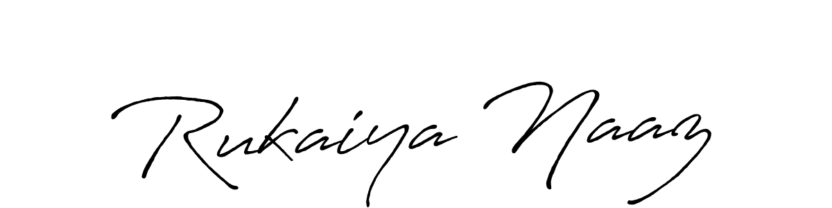 It looks lik you need a new signature style for name Rukaiya Naaz. Design unique handwritten (Antro_Vectra_Bolder) signature with our free signature maker in just a few clicks. Rukaiya Naaz signature style 7 images and pictures png
