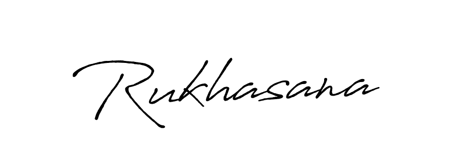 Use a signature maker to create a handwritten signature online. With this signature software, you can design (Antro_Vectra_Bolder) your own signature for name Rukhasana. Rukhasana signature style 7 images and pictures png