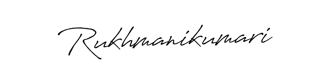 Create a beautiful signature design for name Rukhmanikumari. With this signature (Antro_Vectra_Bolder) fonts, you can make a handwritten signature for free. Rukhmanikumari signature style 7 images and pictures png