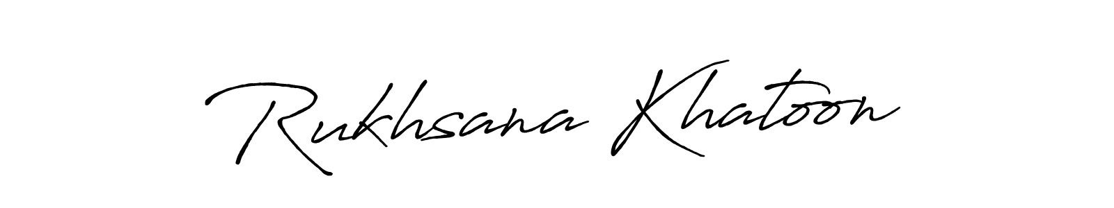 Use a signature maker to create a handwritten signature online. With this signature software, you can design (Antro_Vectra_Bolder) your own signature for name Rukhsana Khatoon. Rukhsana Khatoon signature style 7 images and pictures png