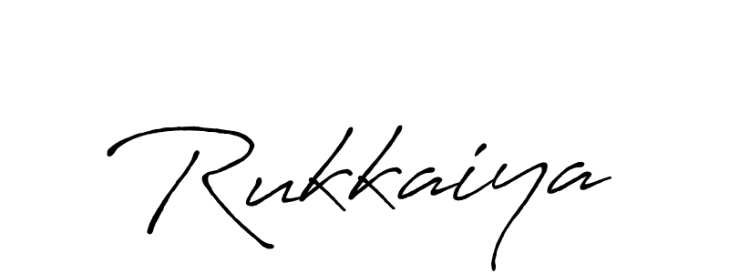 Design your own signature with our free online signature maker. With this signature software, you can create a handwritten (Antro_Vectra_Bolder) signature for name Rukkaiya. Rukkaiya signature style 7 images and pictures png