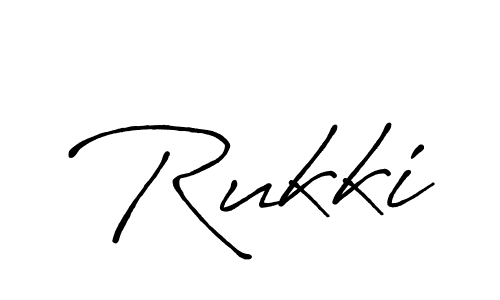Make a beautiful signature design for name Rukki. With this signature (Antro_Vectra_Bolder) style, you can create a handwritten signature for free. Rukki signature style 7 images and pictures png