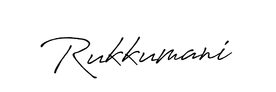 Use a signature maker to create a handwritten signature online. With this signature software, you can design (Antro_Vectra_Bolder) your own signature for name Rukkumani. Rukkumani signature style 7 images and pictures png
