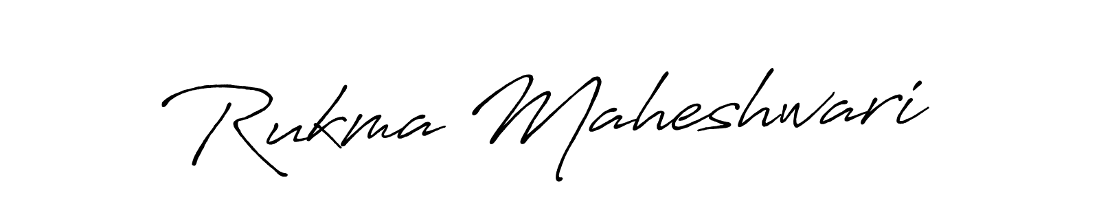 Make a short Rukma Maheshwari signature style. Manage your documents anywhere anytime using Antro_Vectra_Bolder. Create and add eSignatures, submit forms, share and send files easily. Rukma Maheshwari signature style 7 images and pictures png