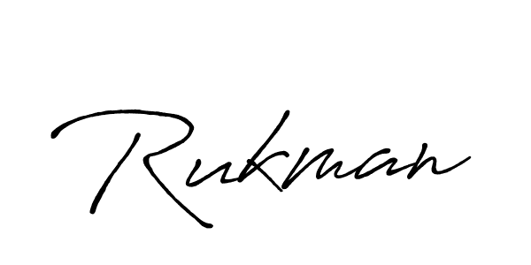 Create a beautiful signature design for name Rukman. With this signature (Antro_Vectra_Bolder) fonts, you can make a handwritten signature for free. Rukman signature style 7 images and pictures png