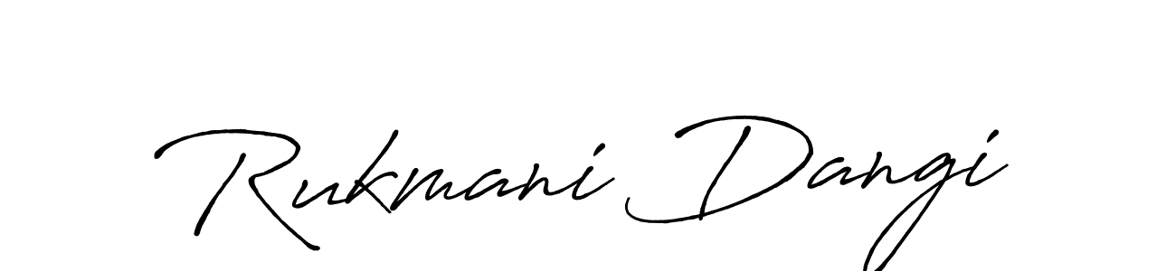 Similarly Antro_Vectra_Bolder is the best handwritten signature design. Signature creator online .You can use it as an online autograph creator for name Rukmani Dangi. Rukmani Dangi signature style 7 images and pictures png