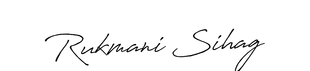 It looks lik you need a new signature style for name Rukmani Sihag. Design unique handwritten (Antro_Vectra_Bolder) signature with our free signature maker in just a few clicks. Rukmani Sihag signature style 7 images and pictures png