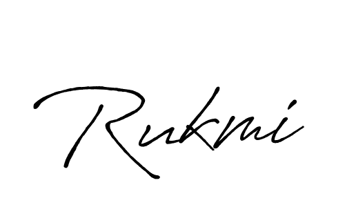 How to make Rukmi signature? Antro_Vectra_Bolder is a professional autograph style. Create handwritten signature for Rukmi name. Rukmi signature style 7 images and pictures png