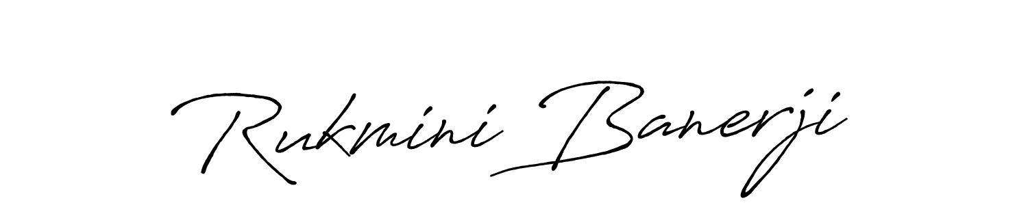 Design your own signature with our free online signature maker. With this signature software, you can create a handwritten (Antro_Vectra_Bolder) signature for name Rukmini Banerji. Rukmini Banerji signature style 7 images and pictures png