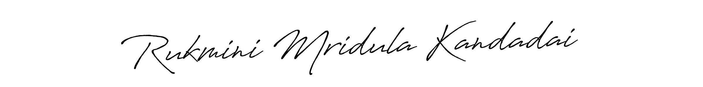 if you are searching for the best signature style for your name Rukmini Mridula Kandadai. so please give up your signature search. here we have designed multiple signature styles  using Antro_Vectra_Bolder. Rukmini Mridula Kandadai signature style 7 images and pictures png