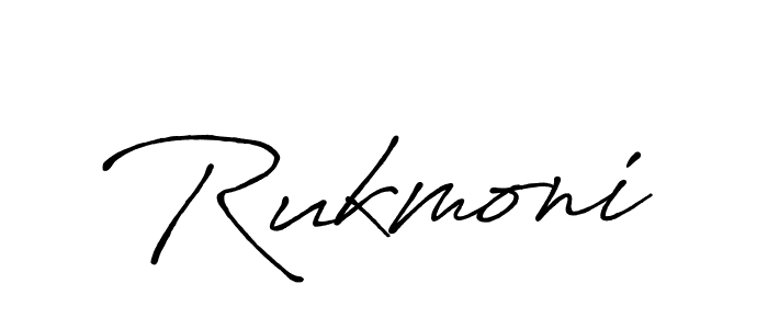 Design your own signature with our free online signature maker. With this signature software, you can create a handwritten (Antro_Vectra_Bolder) signature for name Rukmoni. Rukmoni signature style 7 images and pictures png