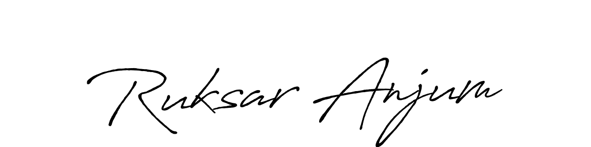 You can use this online signature creator to create a handwritten signature for the name Ruksar Anjum. This is the best online autograph maker. Ruksar Anjum signature style 7 images and pictures png