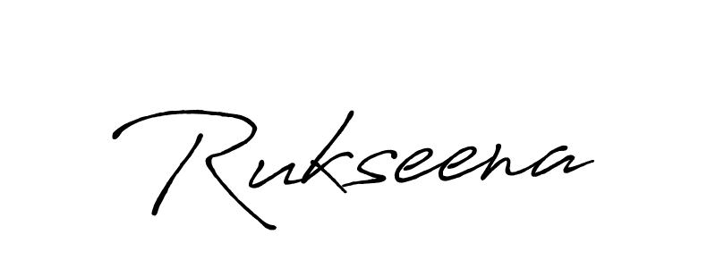 Use a signature maker to create a handwritten signature online. With this signature software, you can design (Antro_Vectra_Bolder) your own signature for name Rukseena. Rukseena signature style 7 images and pictures png