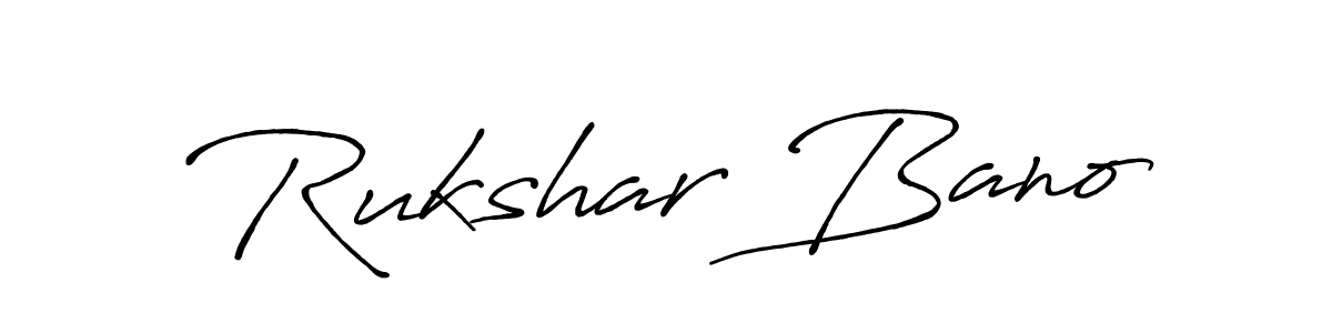 Also You can easily find your signature by using the search form. We will create Rukshar Bano name handwritten signature images for you free of cost using Antro_Vectra_Bolder sign style. Rukshar Bano signature style 7 images and pictures png