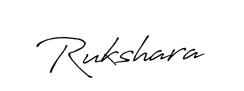 Make a beautiful signature design for name Rukshara. With this signature (Antro_Vectra_Bolder) style, you can create a handwritten signature for free. Rukshara signature style 7 images and pictures png