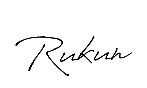 Use a signature maker to create a handwritten signature online. With this signature software, you can design (Antro_Vectra_Bolder) your own signature for name Rukun. Rukun signature style 7 images and pictures png