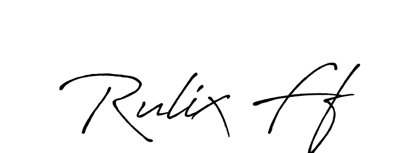 Once you've used our free online signature maker to create your best signature Antro_Vectra_Bolder style, it's time to enjoy all of the benefits that Rulix Ff name signing documents. Rulix Ff signature style 7 images and pictures png