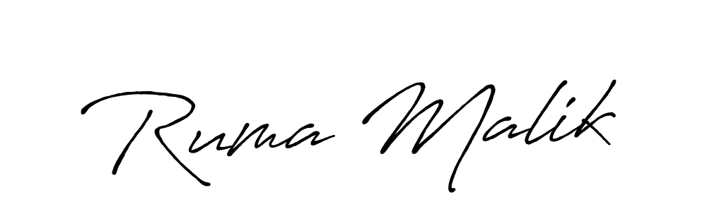 if you are searching for the best signature style for your name Ruma Malik. so please give up your signature search. here we have designed multiple signature styles  using Antro_Vectra_Bolder. Ruma Malik signature style 7 images and pictures png