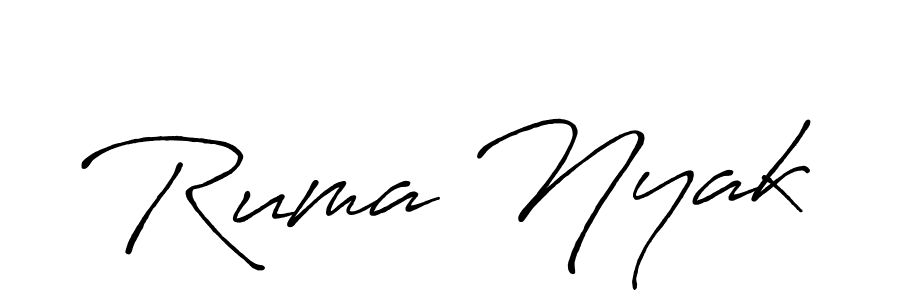 Best and Professional Signature Style for Ruma Nyak. Antro_Vectra_Bolder Best Signature Style Collection. Ruma Nyak signature style 7 images and pictures png