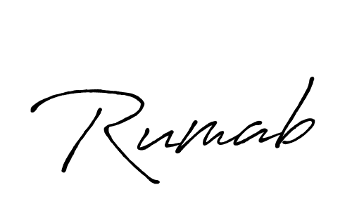 Once you've used our free online signature maker to create your best signature Antro_Vectra_Bolder style, it's time to enjoy all of the benefits that Rumab name signing documents. Rumab signature style 7 images and pictures png