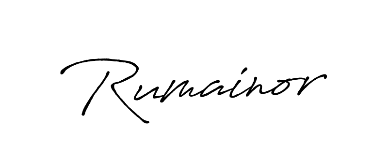 It looks lik you need a new signature style for name Rumainor. Design unique handwritten (Antro_Vectra_Bolder) signature with our free signature maker in just a few clicks. Rumainor signature style 7 images and pictures png